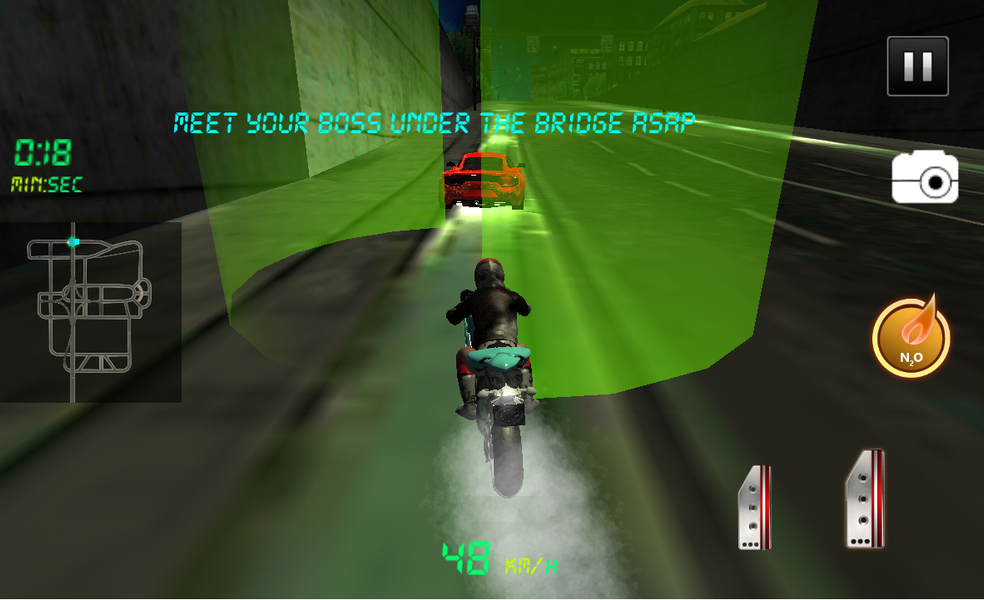 Extreme City Motor Bike Riding - Gameplay image of android game