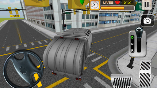 City Garbage Cleaner Truck 3D - Gameplay image of android game