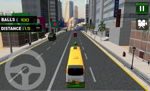 Cricket World Cup Bus Racing - Gameplay image of android game