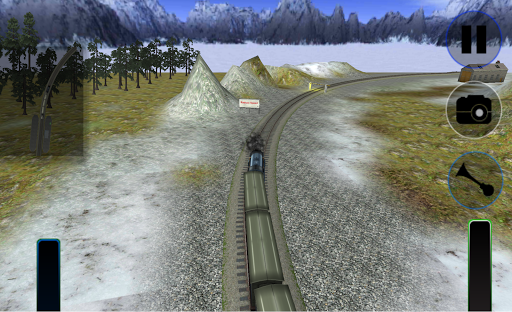 Speed Train Simulator 3D - Gameplay image of android game