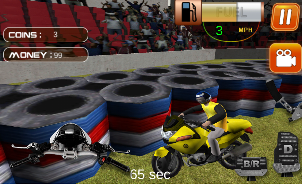 Stunt Bike Rider 3D - Gameplay image of android game