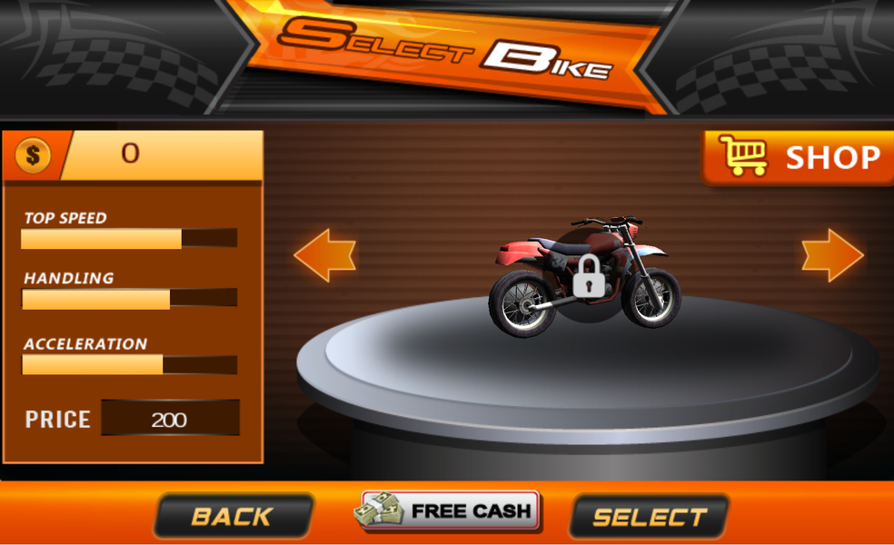 Stunt Bike Rider 3D - Gameplay image of android game