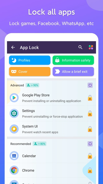 AppLock, Photo Lock - KeepLock - عکس برنامه موبایلی اندروید