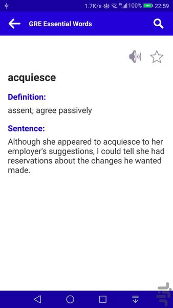 GRE Essential Words - Image screenshot of android app