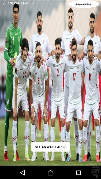 بازیکنان فوتبال ایرانی HD+۱ پس زمینه - عکس برنامه موبایلی اندروید