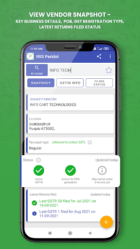 IRIS Peridot – GST & MSME Hub - Image screenshot of android app