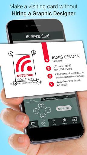 Business Card Maker - Image screenshot of android app