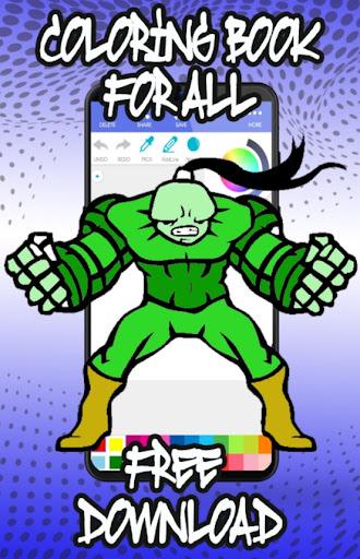 Superhero Coloring Pages - عکس برنامه موبایلی اندروید