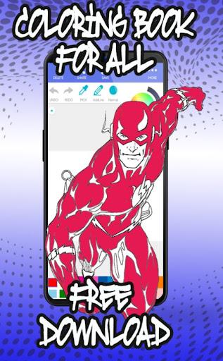 Superhero Coloring Pages - Image screenshot of android app
