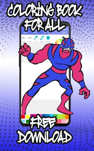 Superhero Coloring Pages - Image screenshot of android app