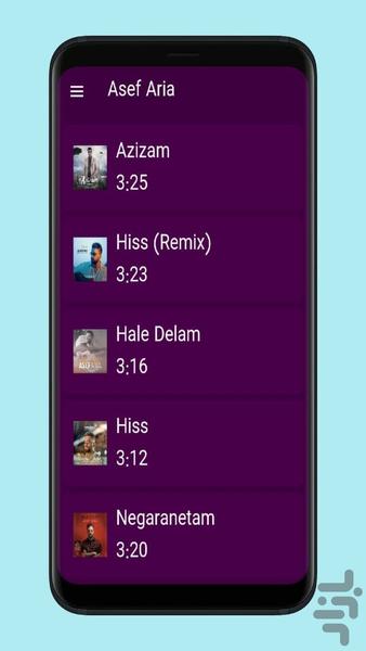 asef aria - Image screenshot of android app