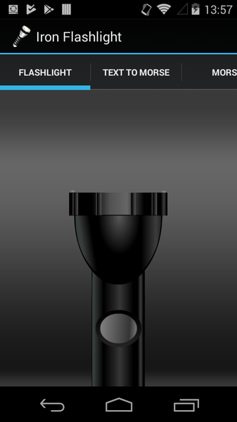 Iron-Flashlight - عکس برنامه موبایلی اندروید