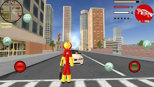 Iron Stickman Rope Hero Gangstar Crime - عکس برنامه موبایلی اندروید