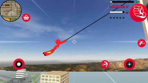 Iron Stickman Rope Hero Fighting Gangstar Crime - عکس بازی موبایلی اندروید