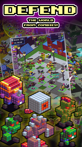 Idle TD: Heroes vs Zombies - Gameplay image of android game