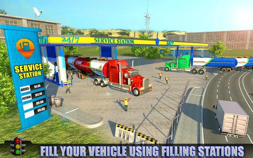 Oil Tanker Long Trailer Truck Simulator-Road Train - Gameplay image of android game