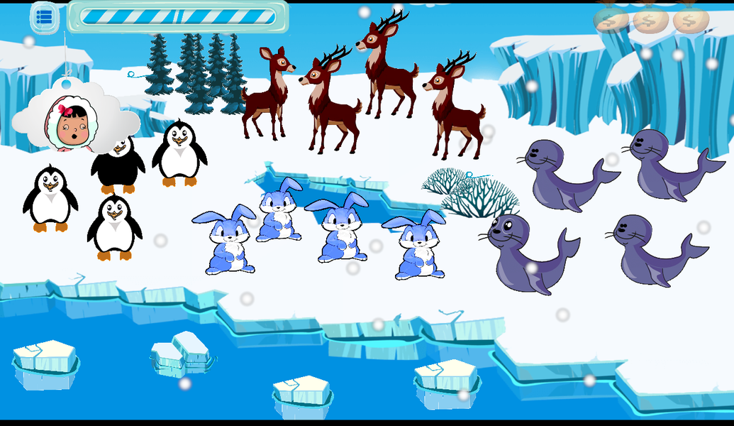 Teaching for kids " Ice Land " - عکس بازی موبایلی اندروید