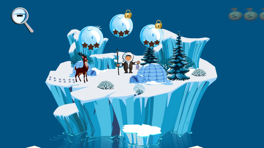 Teaching for kids " Ice Land " - عکس بازی موبایلی اندروید