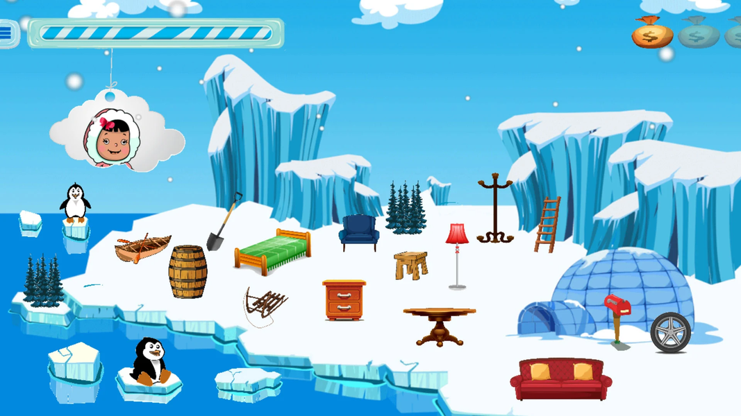 Teaching for kids " Ice Land " - عکس بازی موبایلی اندروید