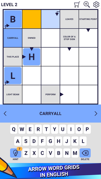 Crossword Daily - Arrow Word - Gameplay image of android game