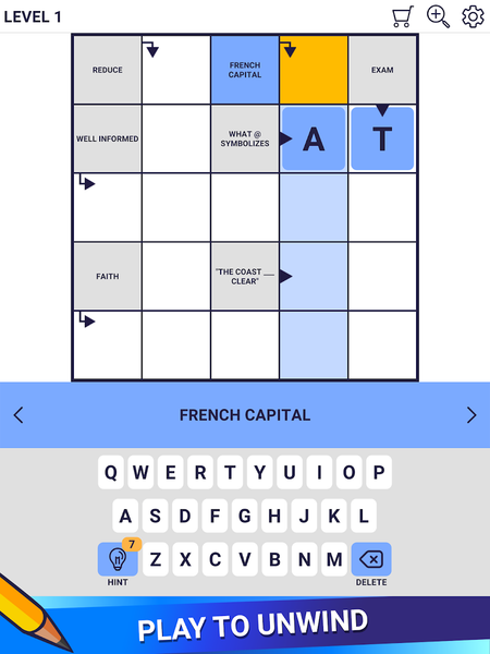 Crossword Daily - Arrow Word - Gameplay image of android game