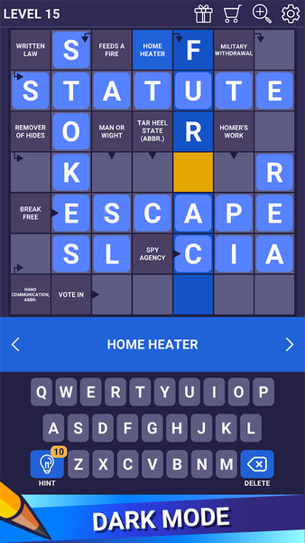 Crossword Daily - Arrow Word - Gameplay image of android game