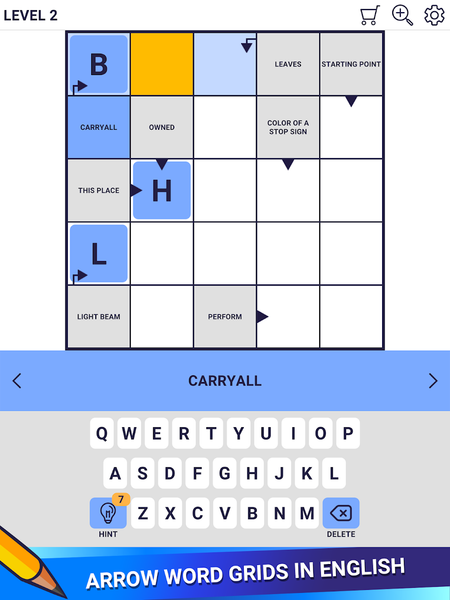 Crossword Daily - Arrow Word - Gameplay image of android game