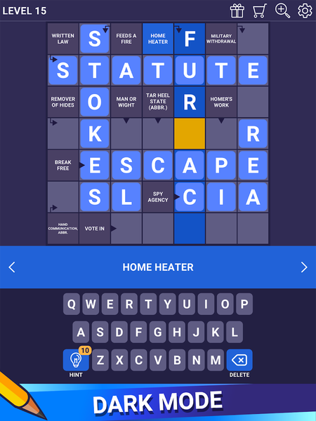 Crossword Daily - Arrow Word - Gameplay image of android game