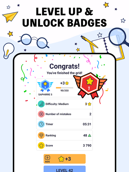 Crossword Pro - Zen Puzzle - Gameplay image of android game