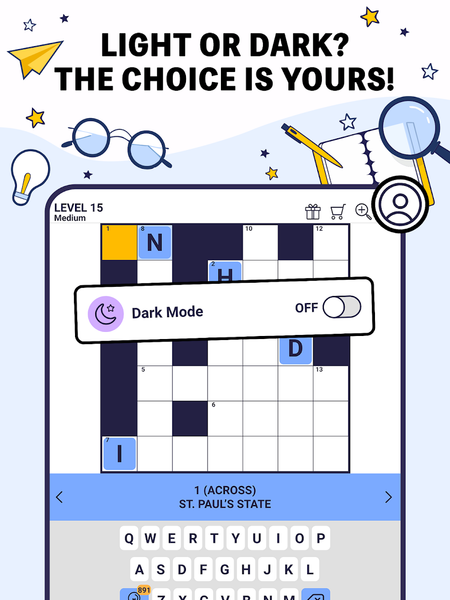 Crossword Pro - Zen Puzzle - Gameplay image of android game