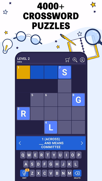 Crossword Pro - Zen Puzzle - Gameplay image of android game