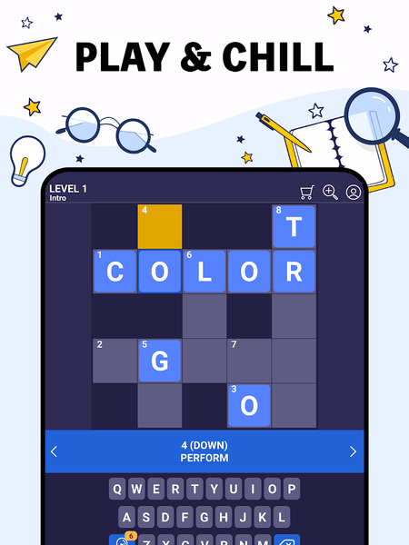 Crossword Pro - Zen Puzzle - Gameplay image of android game