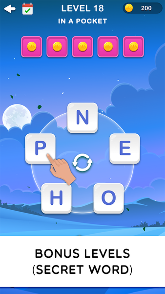 Harvest of Words - Word Stack - Gameplay image of android game