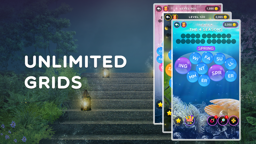 Word Magnets - Puzzle Words - Gameplay image of android game