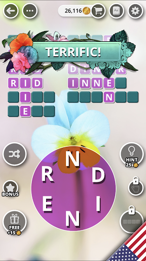 Bouquet of Words: Word Game - Gameplay image of android game