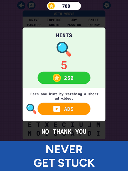 Word Search Pro - Puzzle Game - Gameplay image of android game