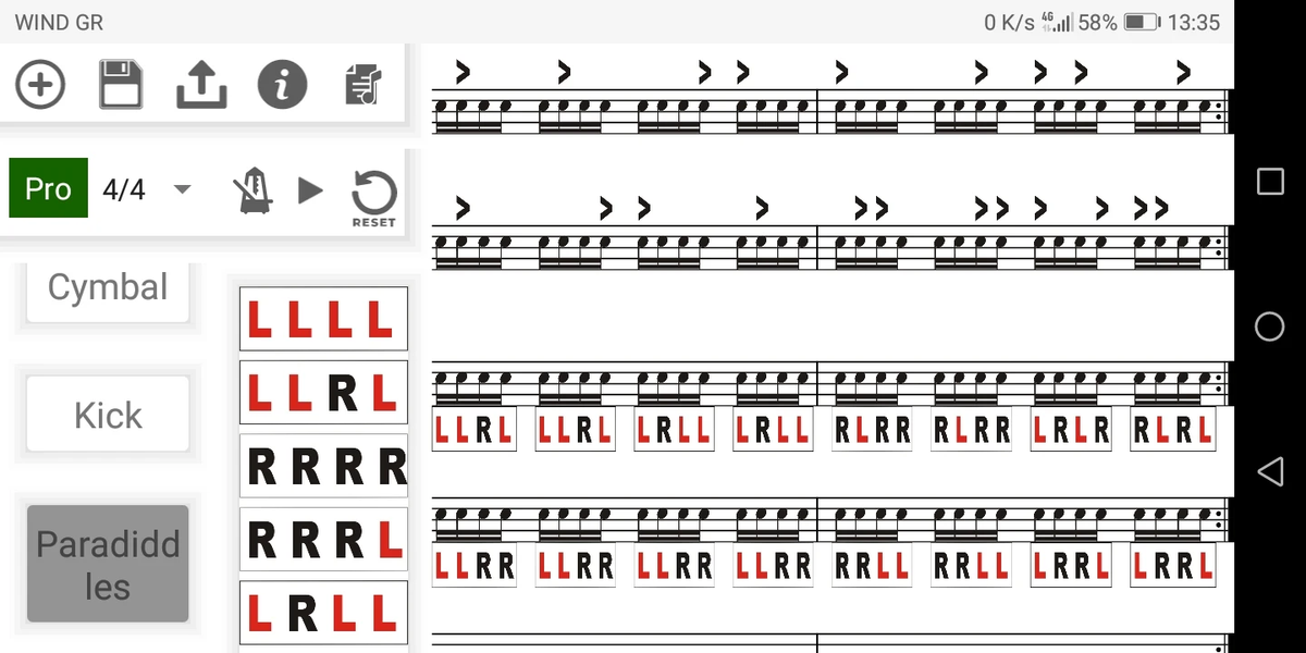 Drum Patterns Creator - Image screenshot of android app