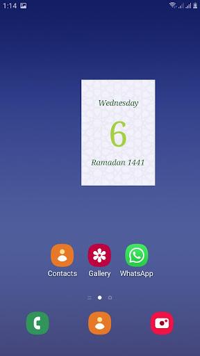 Hijri calendar (Islamic Date) - Image screenshot of android app