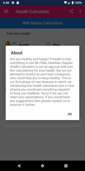 Health Calculator - عکس برنامه موبایلی اندروید