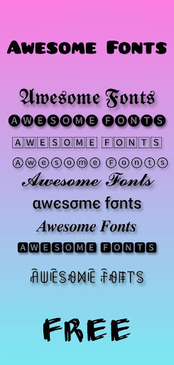 Awesome Fonts - Image screenshot of android app