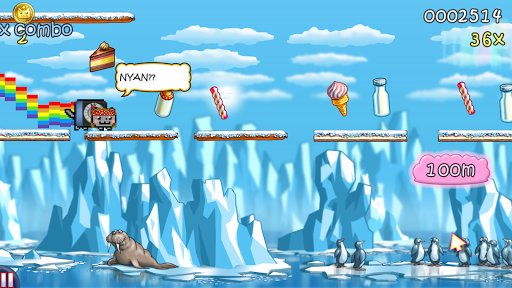 Nyan Cat: Lost In Space - عکس بازی موبایلی اندروید