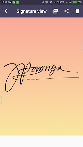 Signature Creator - عکس برنامه موبایلی اندروید