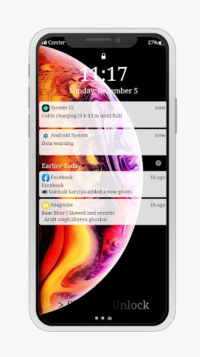 iStyle Lock: Ios15 Lock Screen - Image screenshot of android app