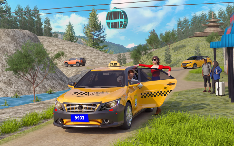 Taxi Simulator Car Games 3D - عکس بازی موبایلی اندروید