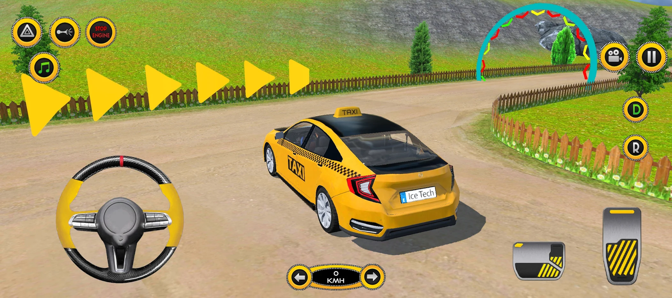 Taxi Simulator Car Games 3D - Gameplay image of android game