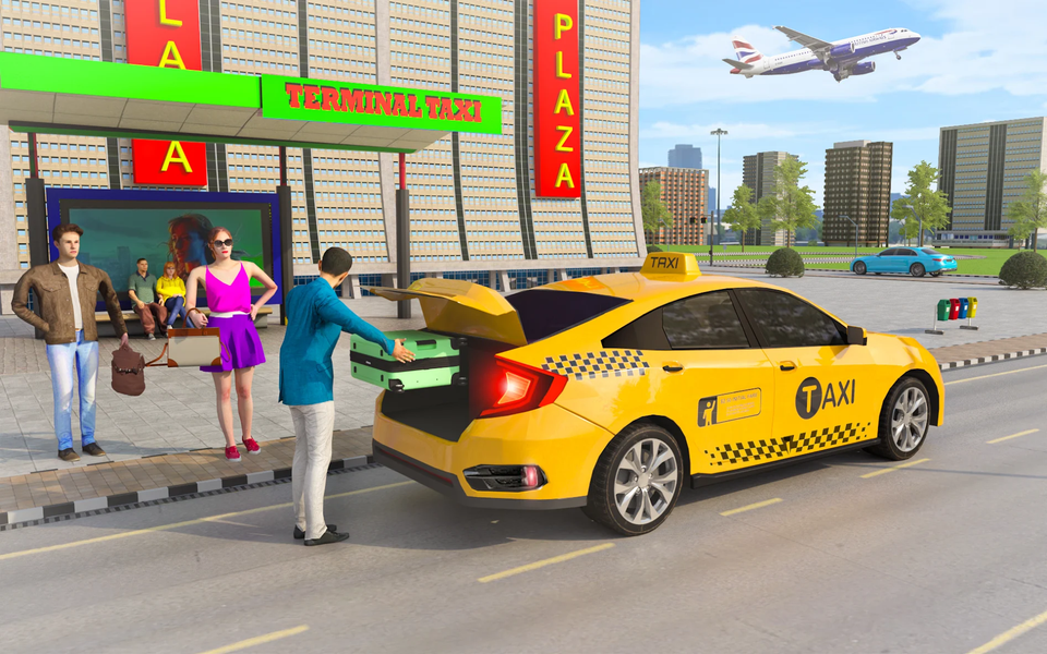 Taxi Simulator Car Games 3D - Gameplay image of android game