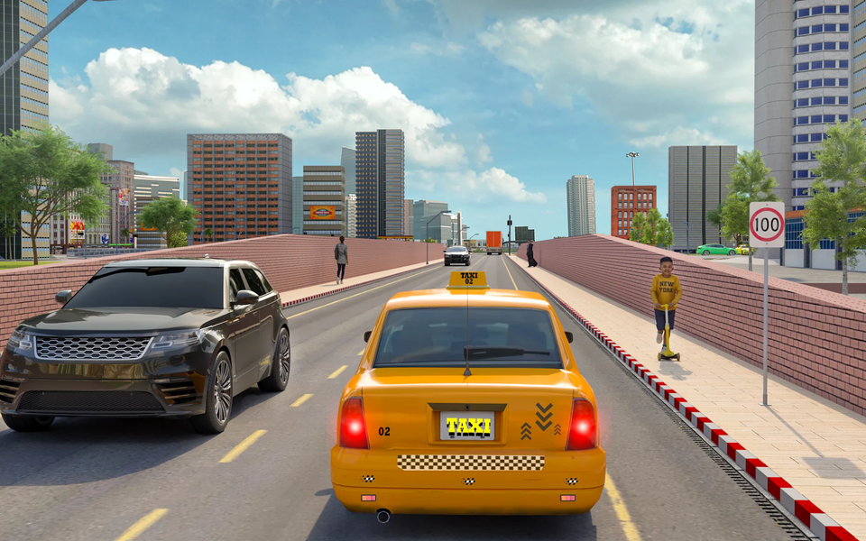 Taxi Simulator Car Games 3D - Gameplay image of android game