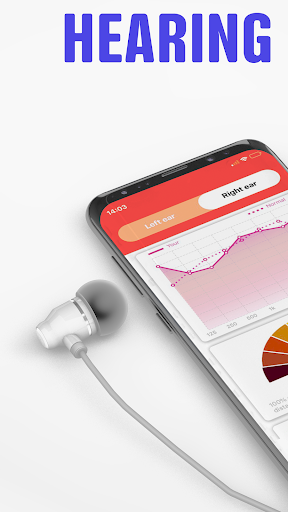 Hearing test, Audiogram - Image screenshot of android app