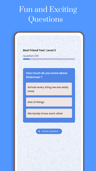 BFF Friendship Test Quiz - Image screenshot of android app