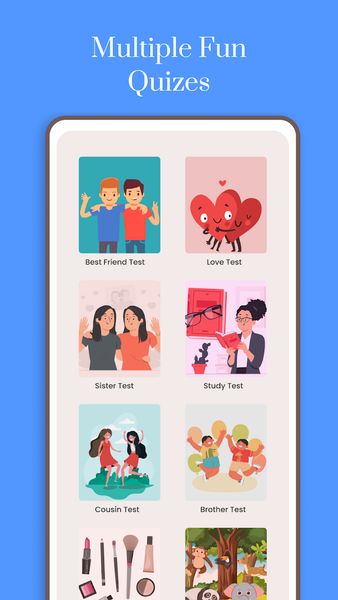 BFF Friendship Test Quiz - عکس برنامه موبایلی اندروید